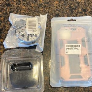 Air pod cases and Invisible Foldable Phone Stand - Pink